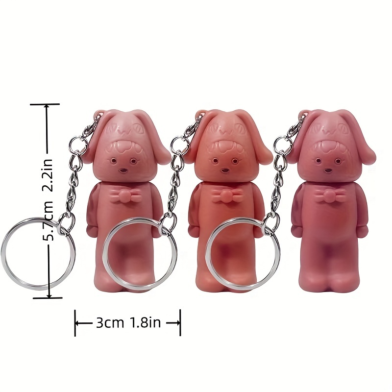 Bear Keychain Lip Stain Velvet Matte Long Lasting Lip Mud