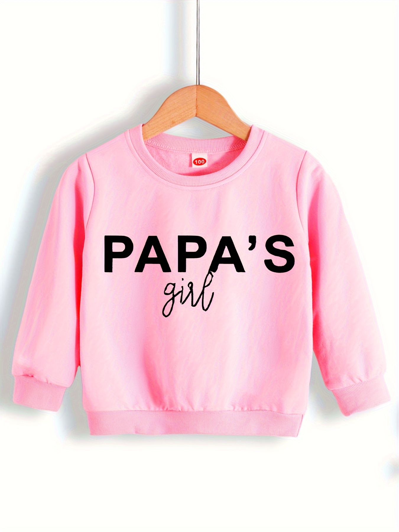 A Small Town Girl Print Sweatshirt Casual Crew Neck Long - Temu