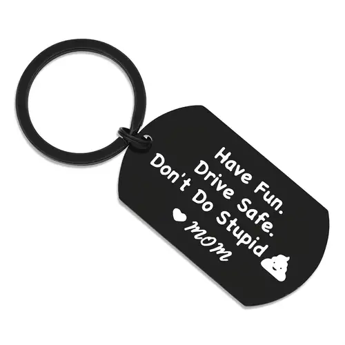 Don't Do Stupid Shit Keychain, Love Dad, Love Mom, Love Mom & Dad, Gift for  Son, Gift for Daughter, Christmas, Birthday, New Driver Gift, Adulting,  16th Birthday Gift : Handmade Products 