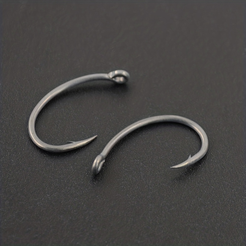 50PCS PTFE Coated High Carbon Stainless Steel Barbed hooks Carp