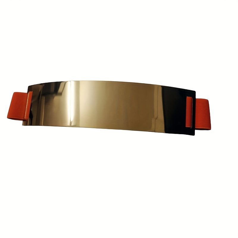Women Elastic Mirror Metal Waist Belt Metallic Waistband,Golden, One Size