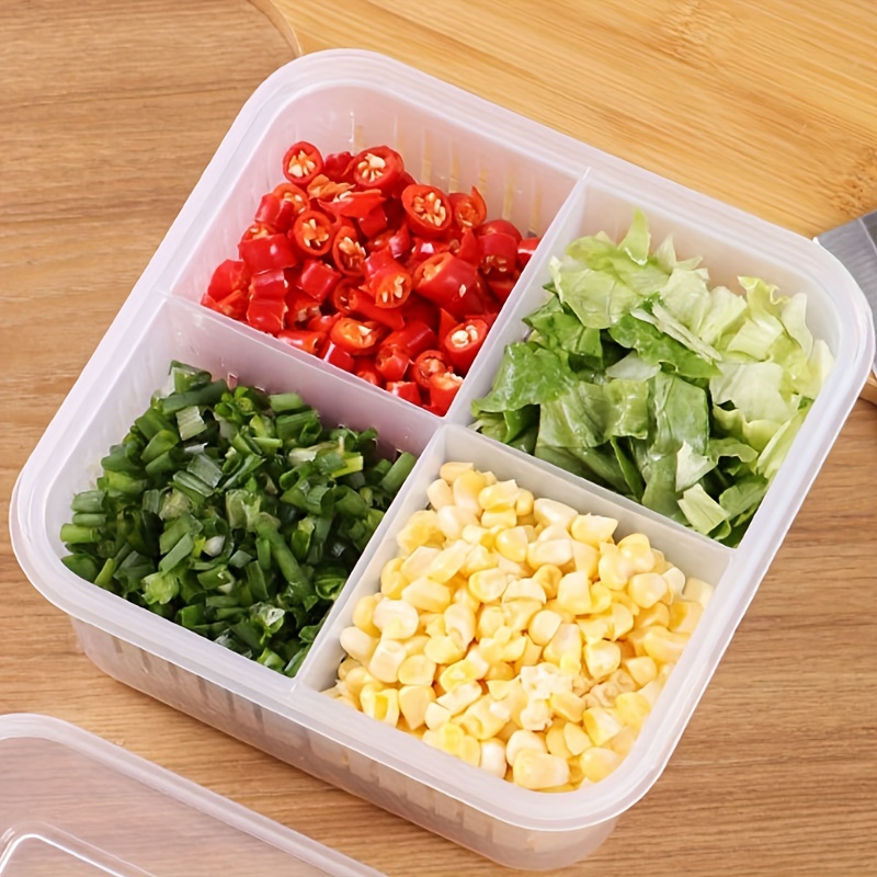 Fresh keeping Container, Multifunctional Draining Crisper with