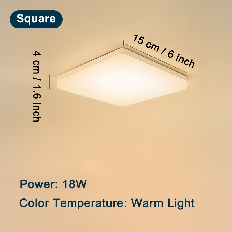 6 inch square led 2024 ceiling lights