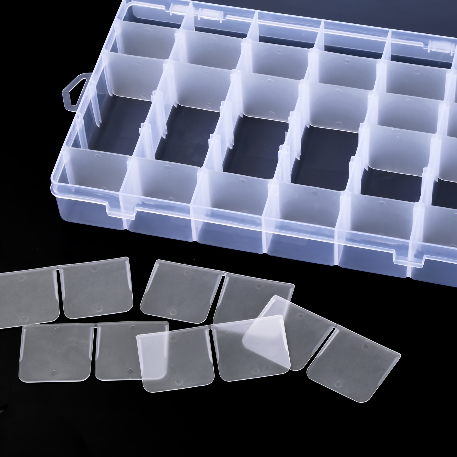 Clear Plastic Jewelry Storage Container Bead Storage Box - Temu Canada