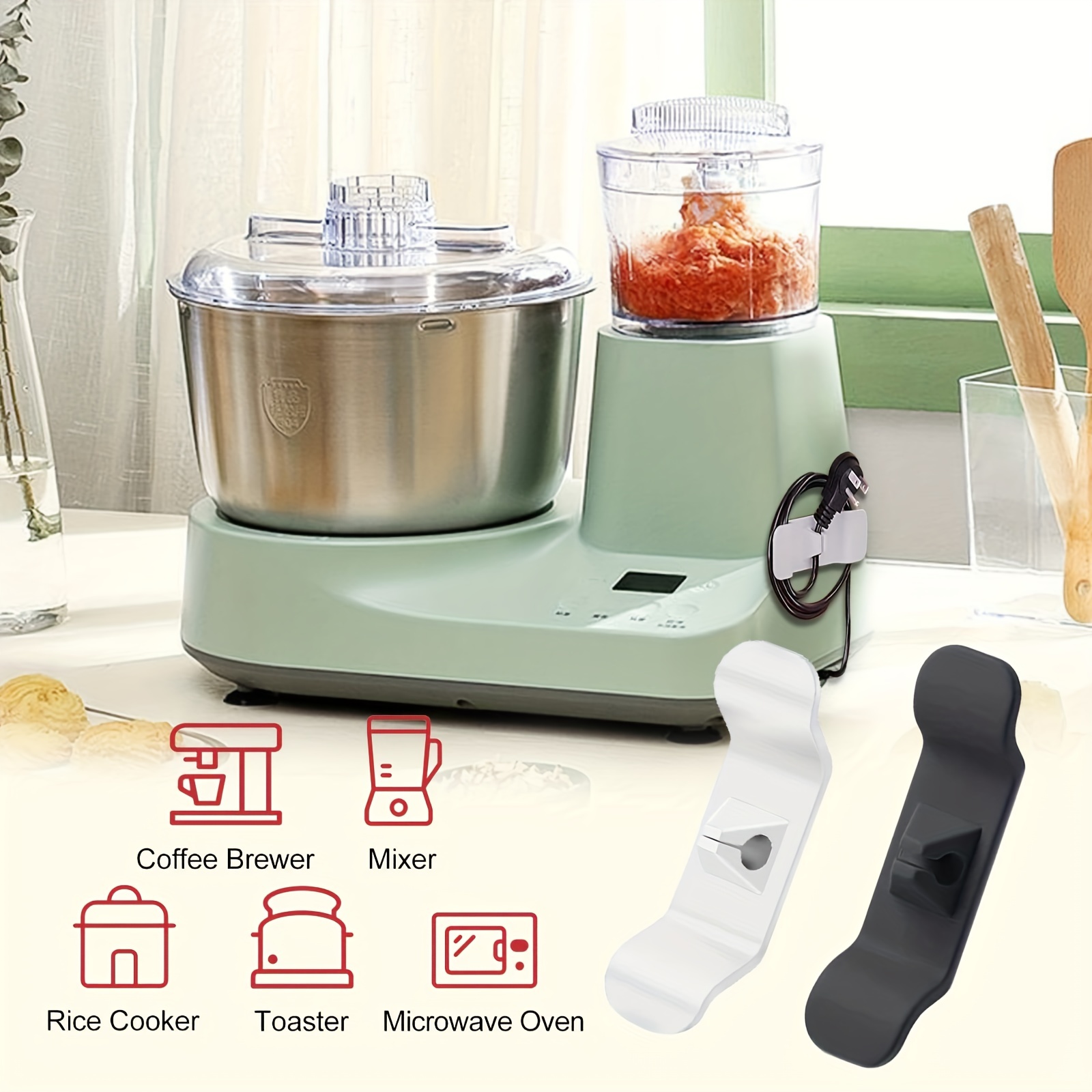 Adhesive Cord Organizer For Kitchen Appliances - Keep Your Blender, Mixer,  Coffee Maker, And Air Fryer Cords Tidy And -free - Temu