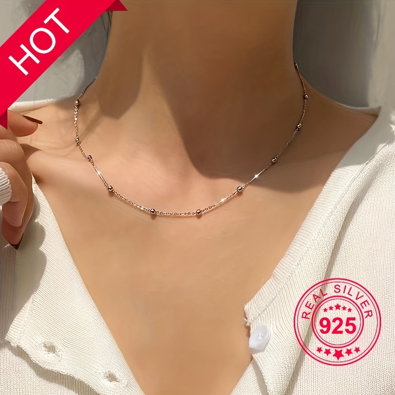 925 Sterling Silver Chain Necklace Chain for Women 18 inches Gifts