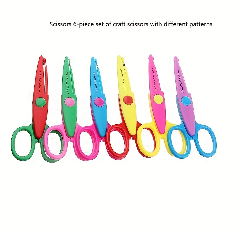 Kids Scissors, Safety Scissors Craft Colorful Children Serrated Creative  Paper Edger For Crafts, Scrapbooking, Diy Photo & Art Projectsmulticolor4  Pcs