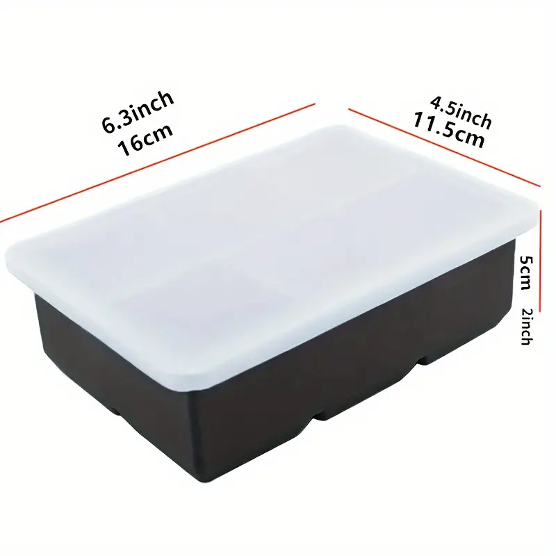 Extra Large Silicone Freezing Tray With Lid Leak Proof Soup - Temu