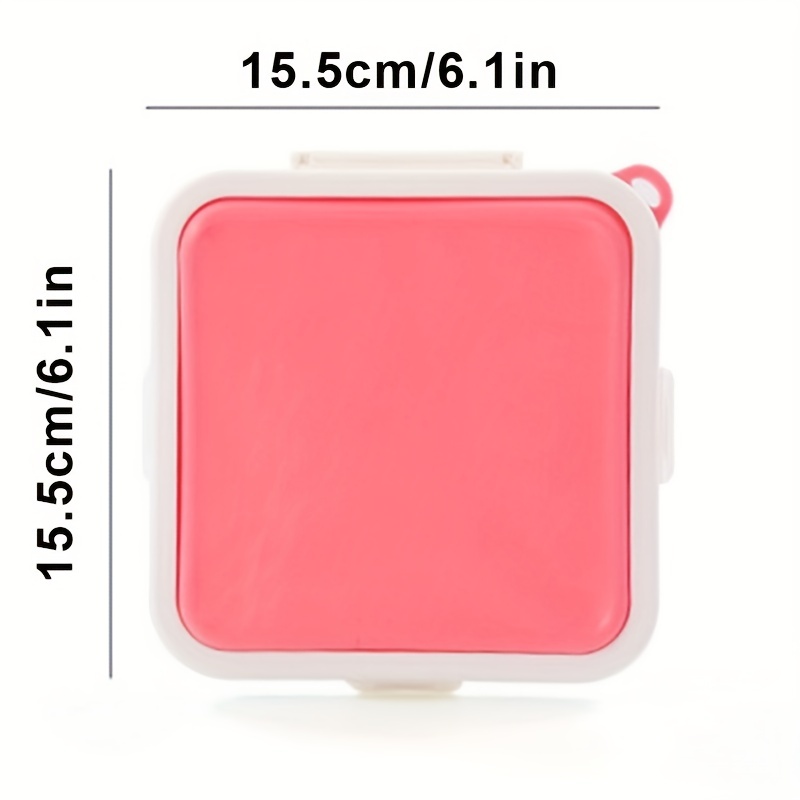 1pc Sandwich Bread Fresh Lunch Box Silicone Portable Takeaway Lunch Box Can  Be Heated And Sealed Suitable For Men Women Students School Office Use  Microwaveable Dishwasher Safe Kitchen Accessories