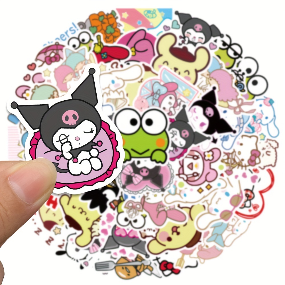 180Pcs/Set Not repeating cute Sanrio stickers to decorate stationery water  cup suitcase Hello Kitty Kuromi My Melody sticker toy - AliExpress