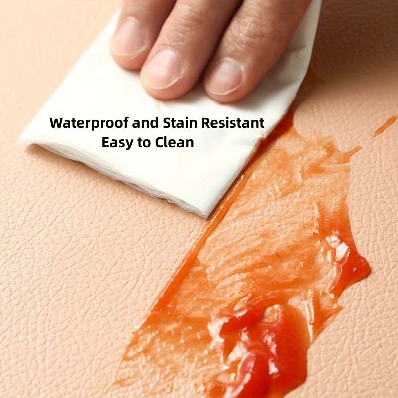 4Pcs PU Leather Placemat - Easy to Clean, Waterproof, Heat Insulation Pad