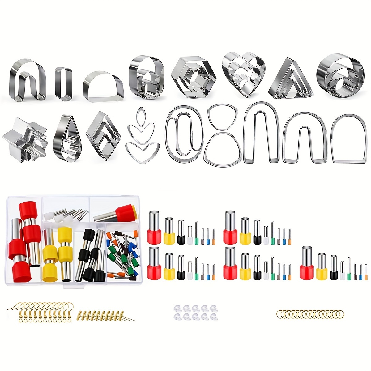 24pcs Clay Earring Cutters Set for Polymer Clay Jewelry Making