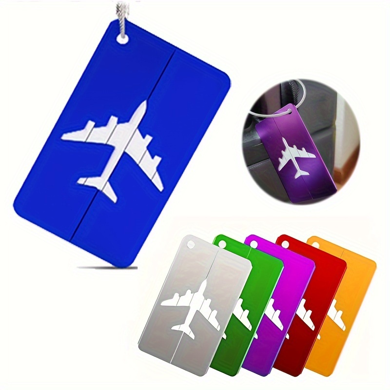 40pcs Porte Étiquettes Cle à bagages en plastique de voyage avec porte-clés  etiquette d'identificati