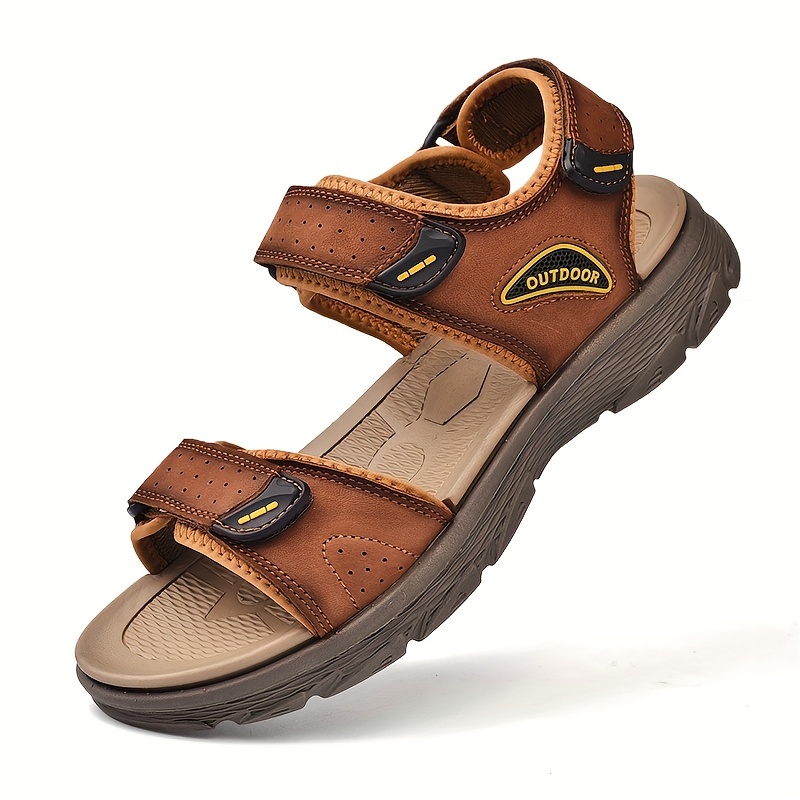 Men's Leather Sandals for Outdoor Hiking & Trekking