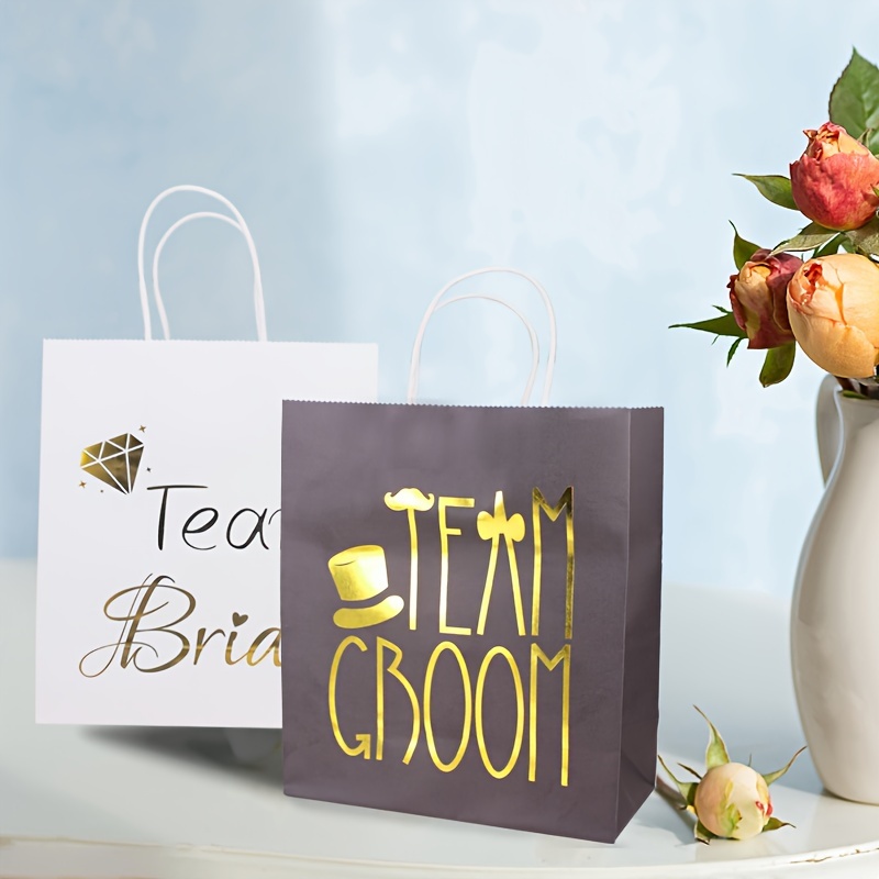 Rose Gold Gift Bags Perfect Weddings Bridesmaids Birthdays ! - Temu