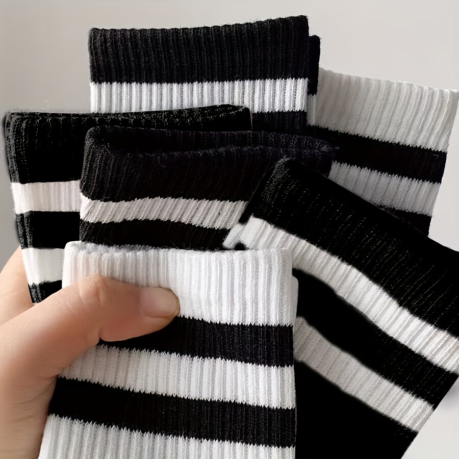 20 пар мужских полосатых носков, удобные дышащие носки простого стиля для мужской носки