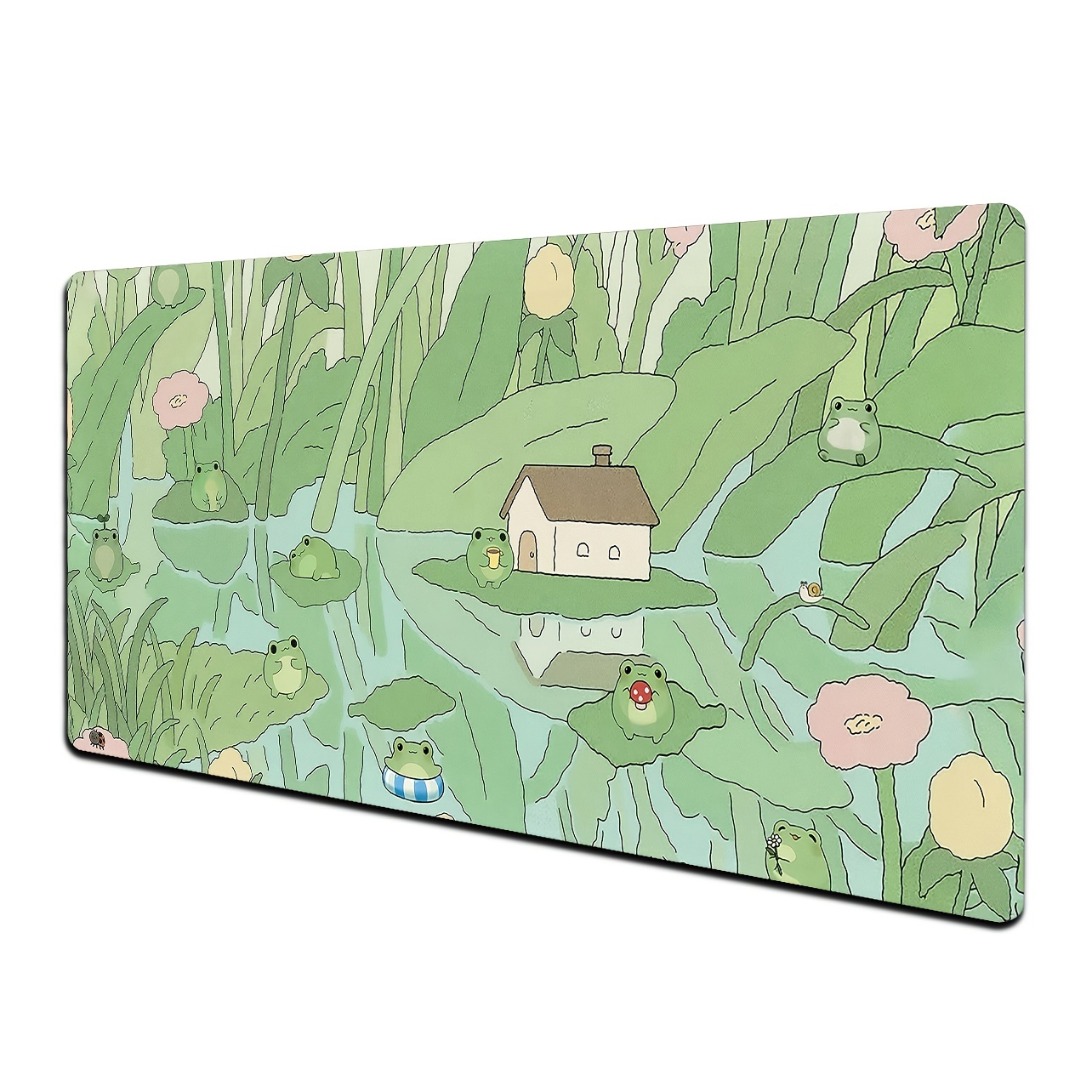 Cute Frog Mouse Pad Desk Pad Kawaii Green Desk Decor Mat - Temu