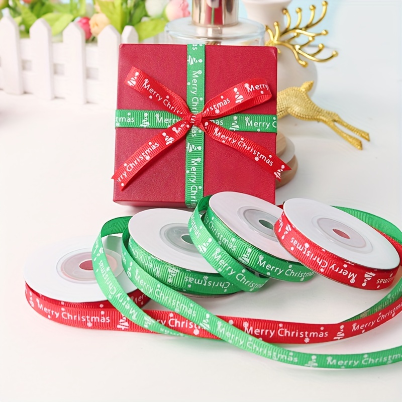Christmas Ribbon Christmas Gift Wrapping Ribbon Cake Ribbon - Temu
