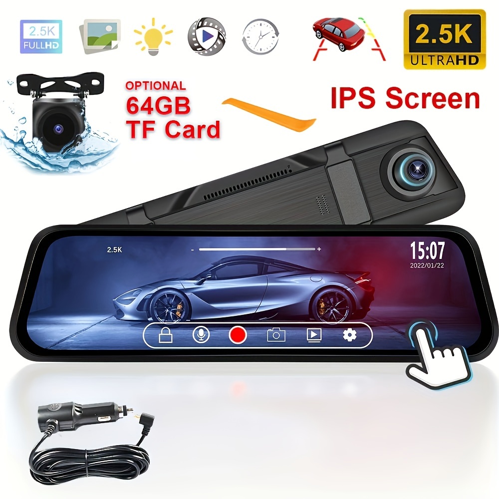 Dash Cam Black Box Car Night Vision Dvr Vehicle Mirror Video - Temu