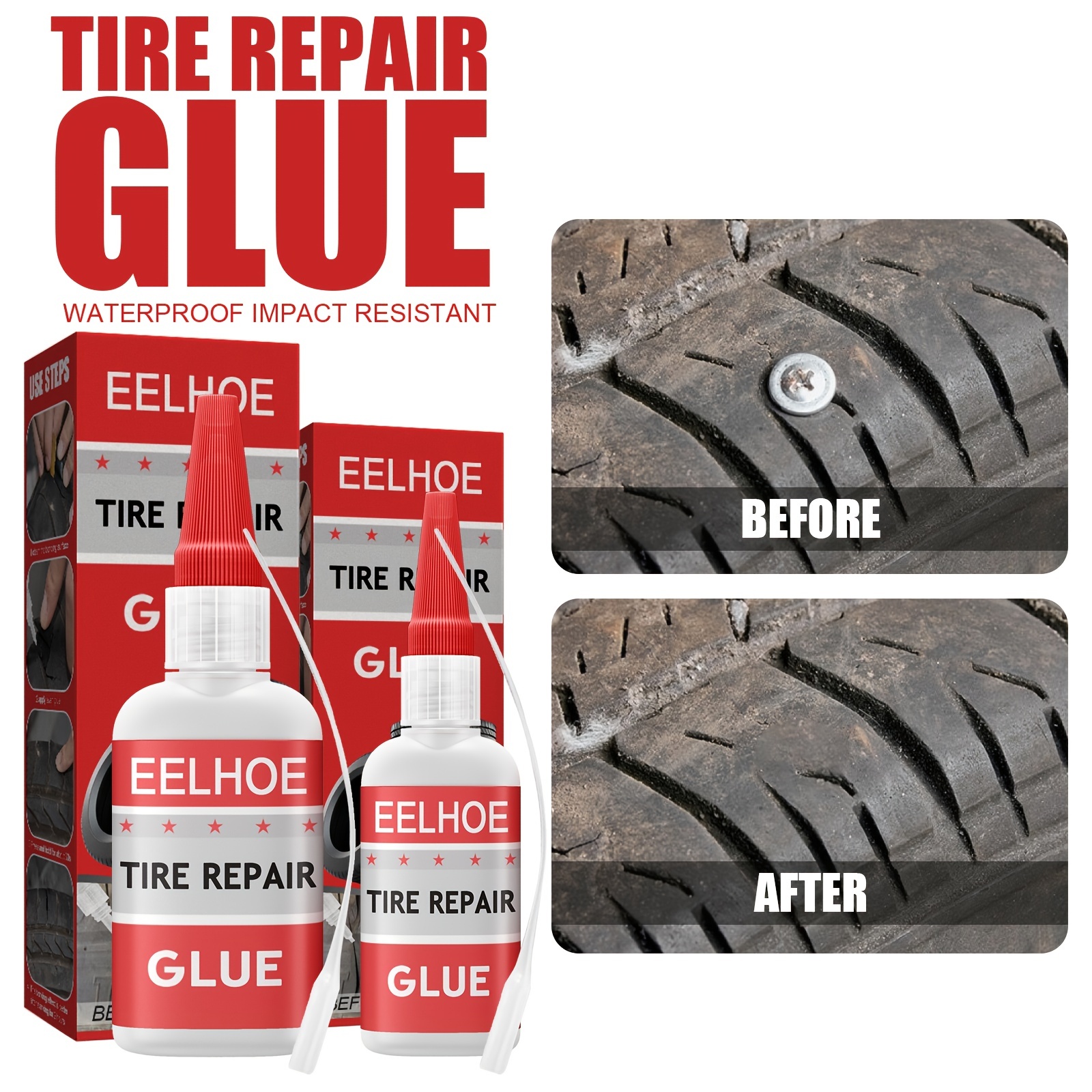1pc Car Tire Repair Glue, Tire Crack Sealant For Maintenance
