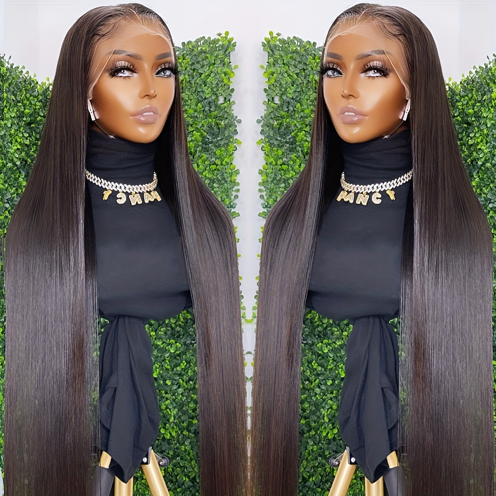 Transparent 13x4 Lace Frontal Brazilian Straight Human Hair - Temu