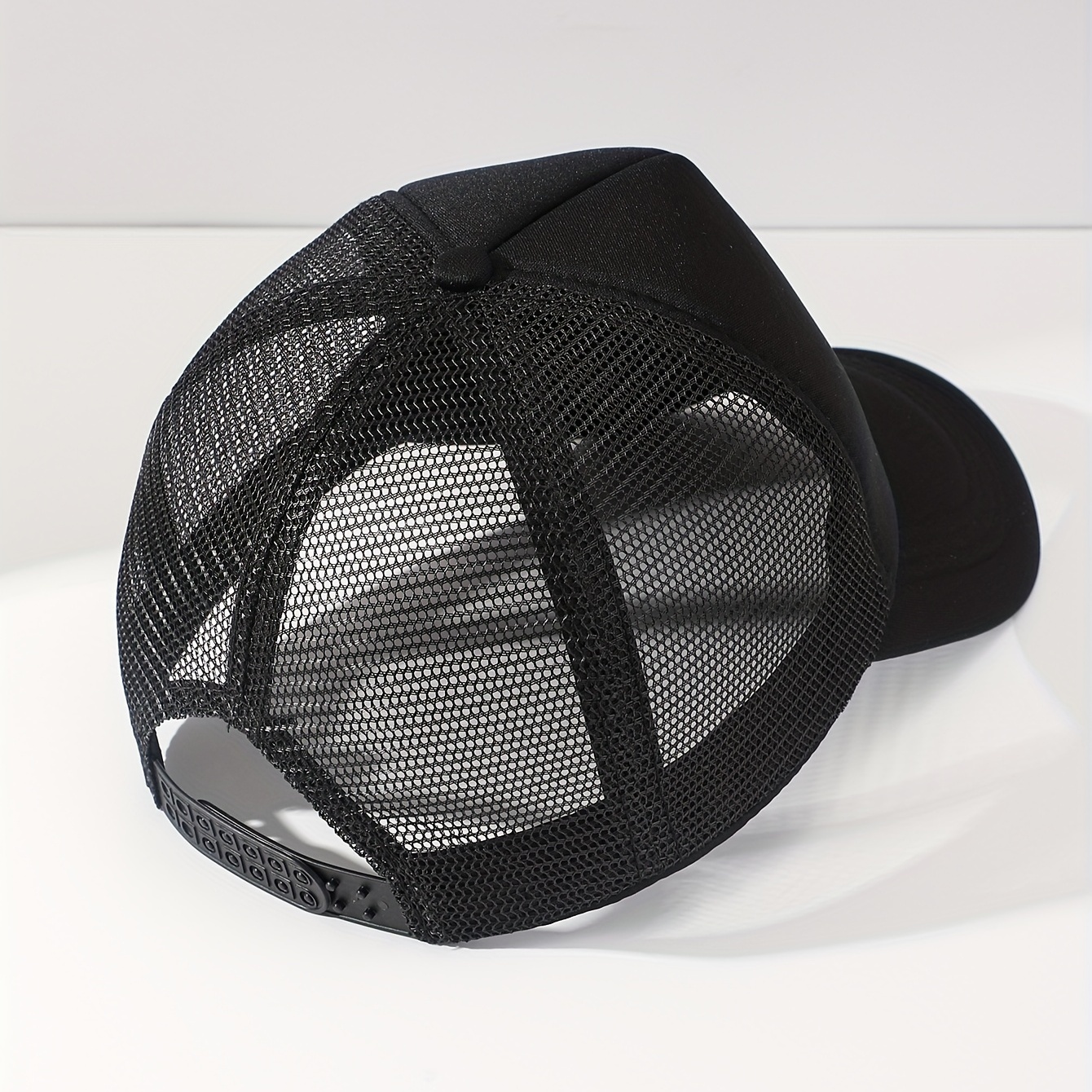 Mens Eagle Print Mesh Baseball Cap