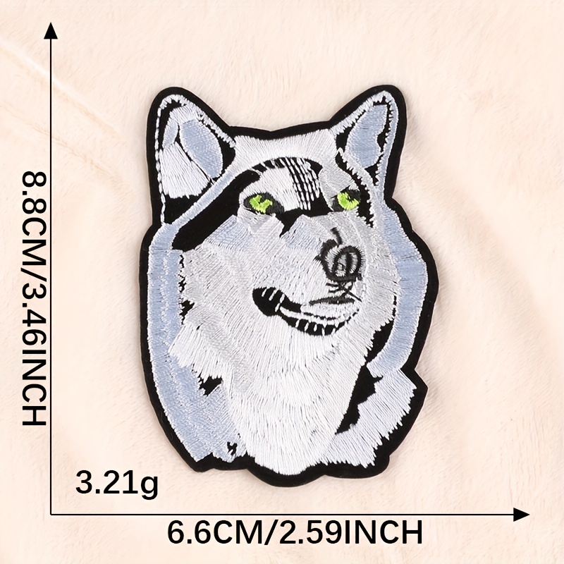 Embroidered Patches Wolf Clothes