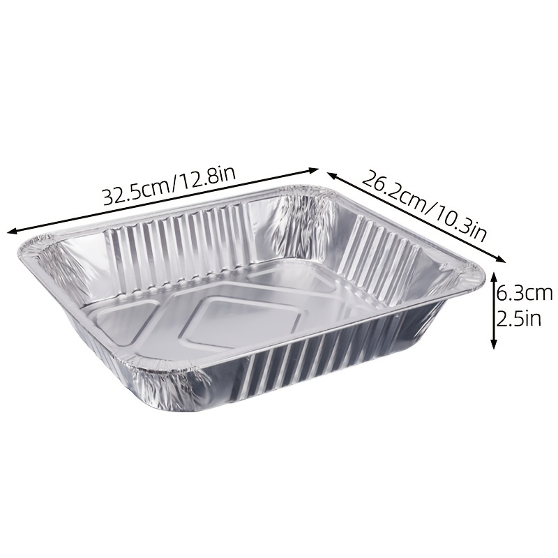 Disposable Aluminum Foil Pans Sturdy Sturdy Half Size Deep - Temu