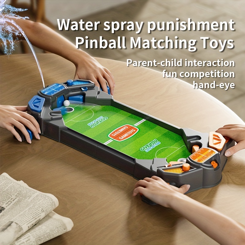 Table Games Water Spray Toy for Kids, Pinball Punishment Set