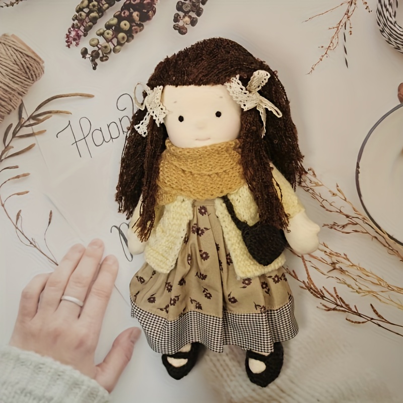 Cotton Waldorf Doll Handmade Artist Cotton Doll - Temu