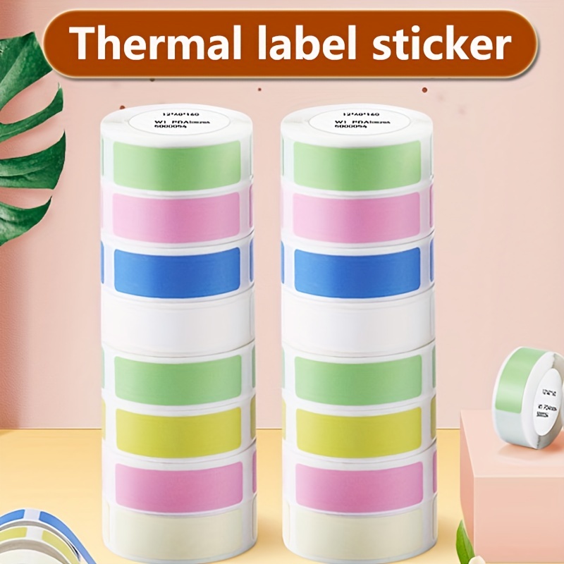 Etiquetas D30, compatibles con la etiquetadora Phomemo D30, repuesto de  cinta para máquina de etiquetas en blanco, etiqueta térmica blanca, 0.59 x