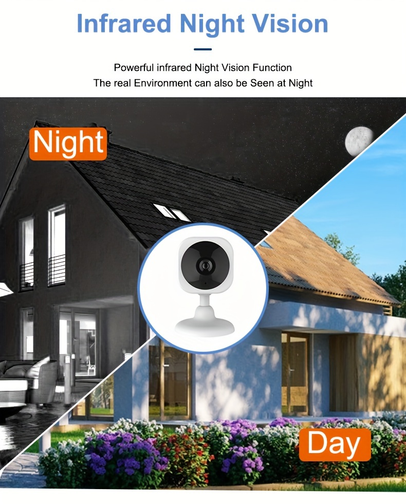 HD Smart Camera, Camera, Two-way Voice, Infrared Night Vision, Cell Phone Remote Application, Watch Anytime, Anywhere, Smart Home Camera, Protect Family's Safety details 3