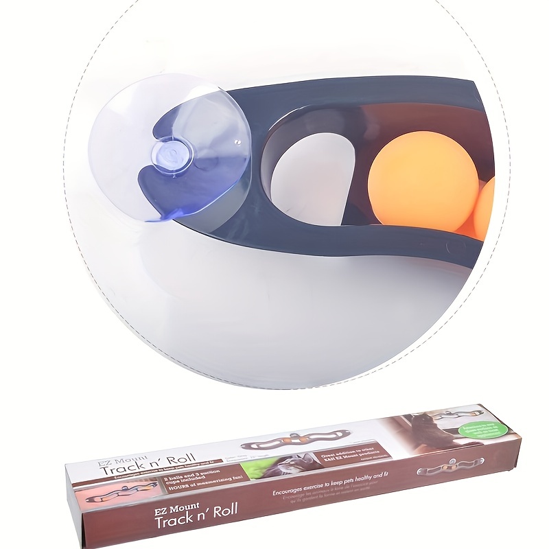 Window Mounted Track Ball Cat Toy