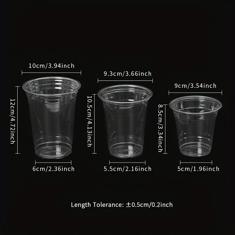 Clear Disposable Plastic Cups 16 Ounce Pet Crystal Plastic - Temu