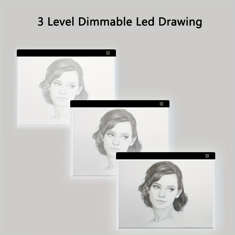 Led Drawing Copy Board Kids Toy To Draw 3 Level - Temu