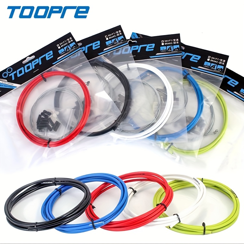 10 Pack Bicycle Gear Shifter Cables, Stainless Steel Brake Inner Wire, Universal Derailleur Cable For Bike, White