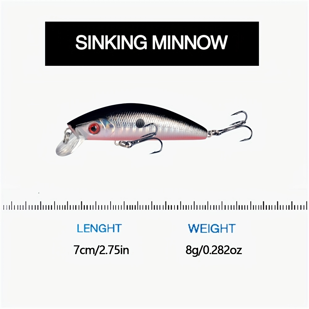 Sinking Minnow Fishing Lure Stream Trout Salmon Mini - Temu