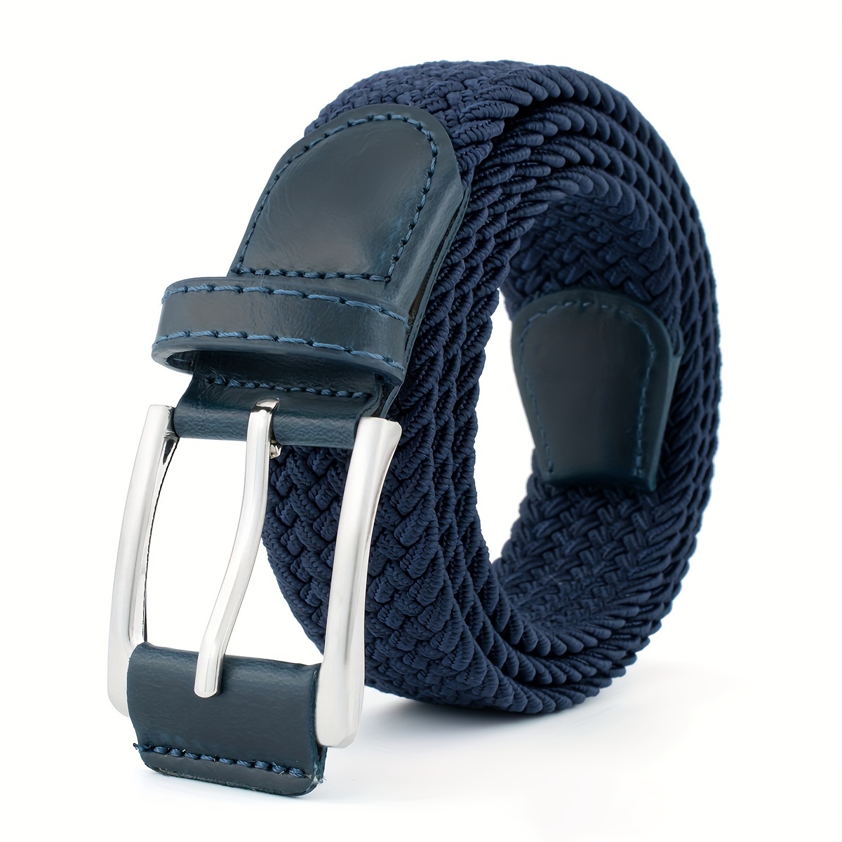 Braided leather belt in blue - Etro