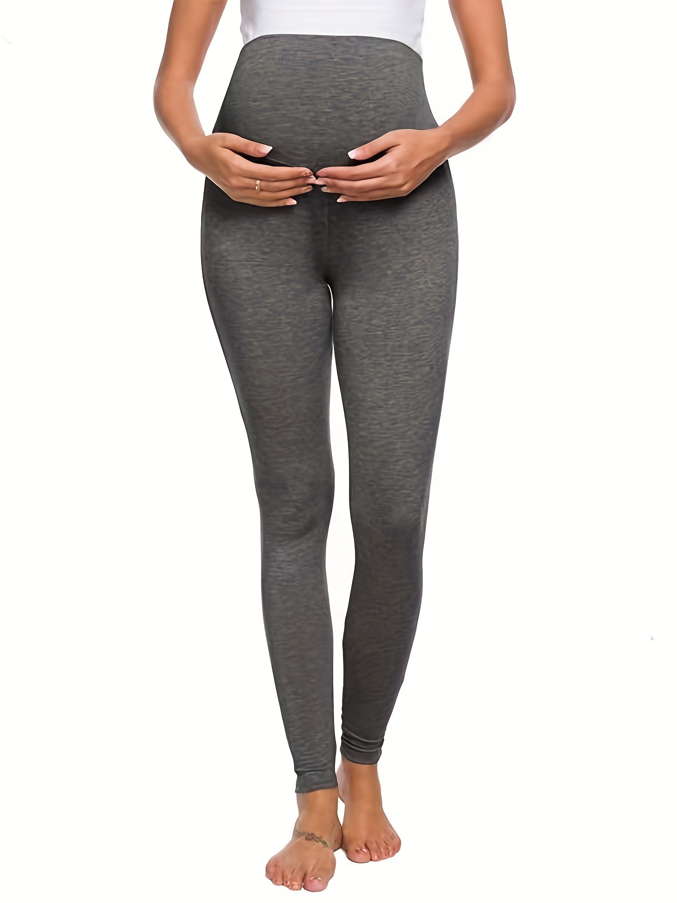 Women's Comfortable Breathable Maternity Leggings for Tummy Support
