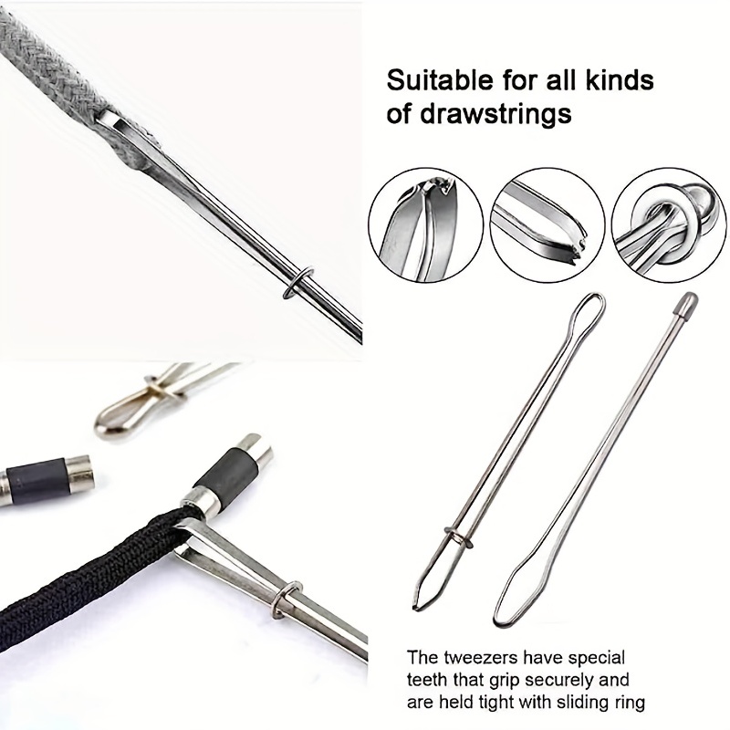 Stainless Steel Drawstring Threaders Easy Threader Needle - Temu