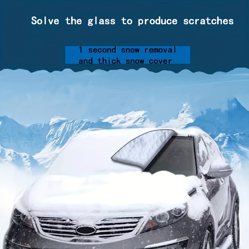 Car Thickened Snow Cover Sunshade Snow Frost Windshield - Temu