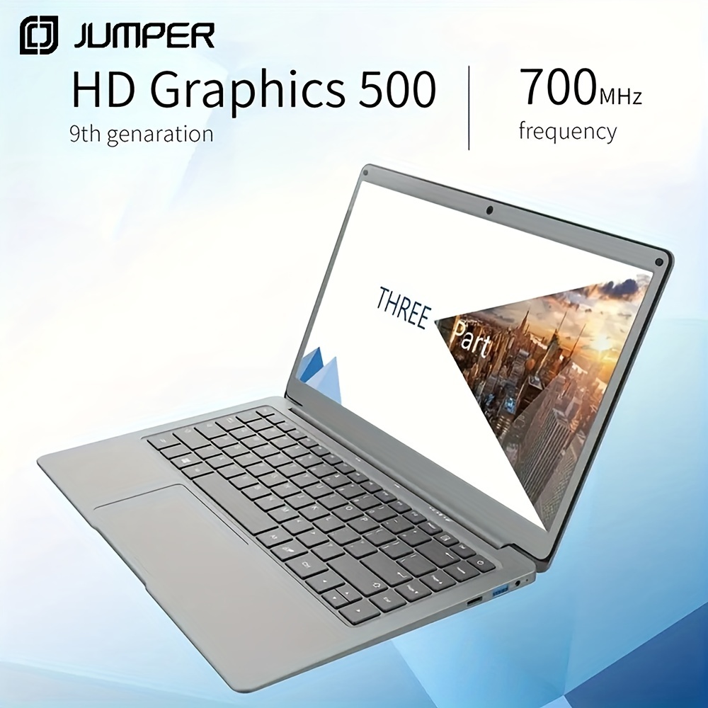 Jumper EZbook X3 Laptop 8/12GB RAM 256GB ROM Intel Celeron Quad Core 13.3  Inch FHD Display Notebook 2.4G/5G WiFi With M.2 SATA SSD Slot US Plug