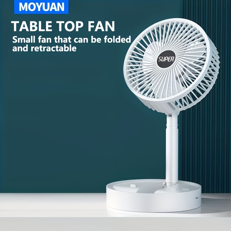 

Desktop Usb Electric Fan Telescopic Folding Small Fan Usb Charging Student Dormitory Office Desktop Mute Large Fan
