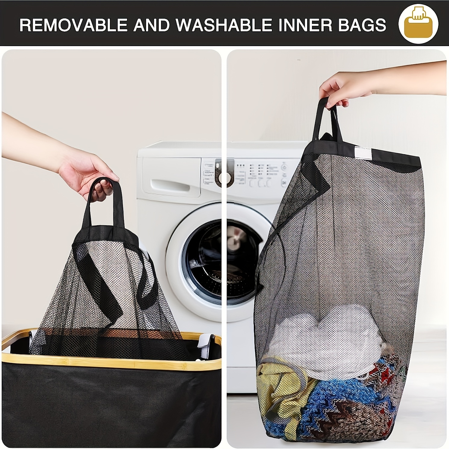 Laundry baskets, bags & bins