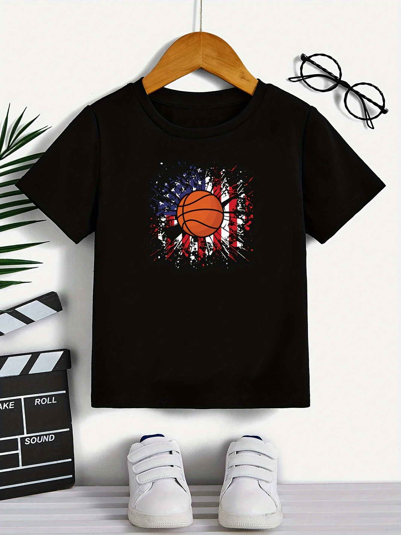 Camiseta Deportiva Estampado Jugador Baloncesto Niño - Temu Chile
