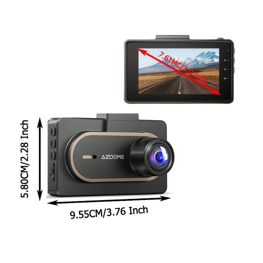 2K Dash Cam WIFI APP Car DVR Camera Night Vision Parking Monitor G-sensor  AZDOME