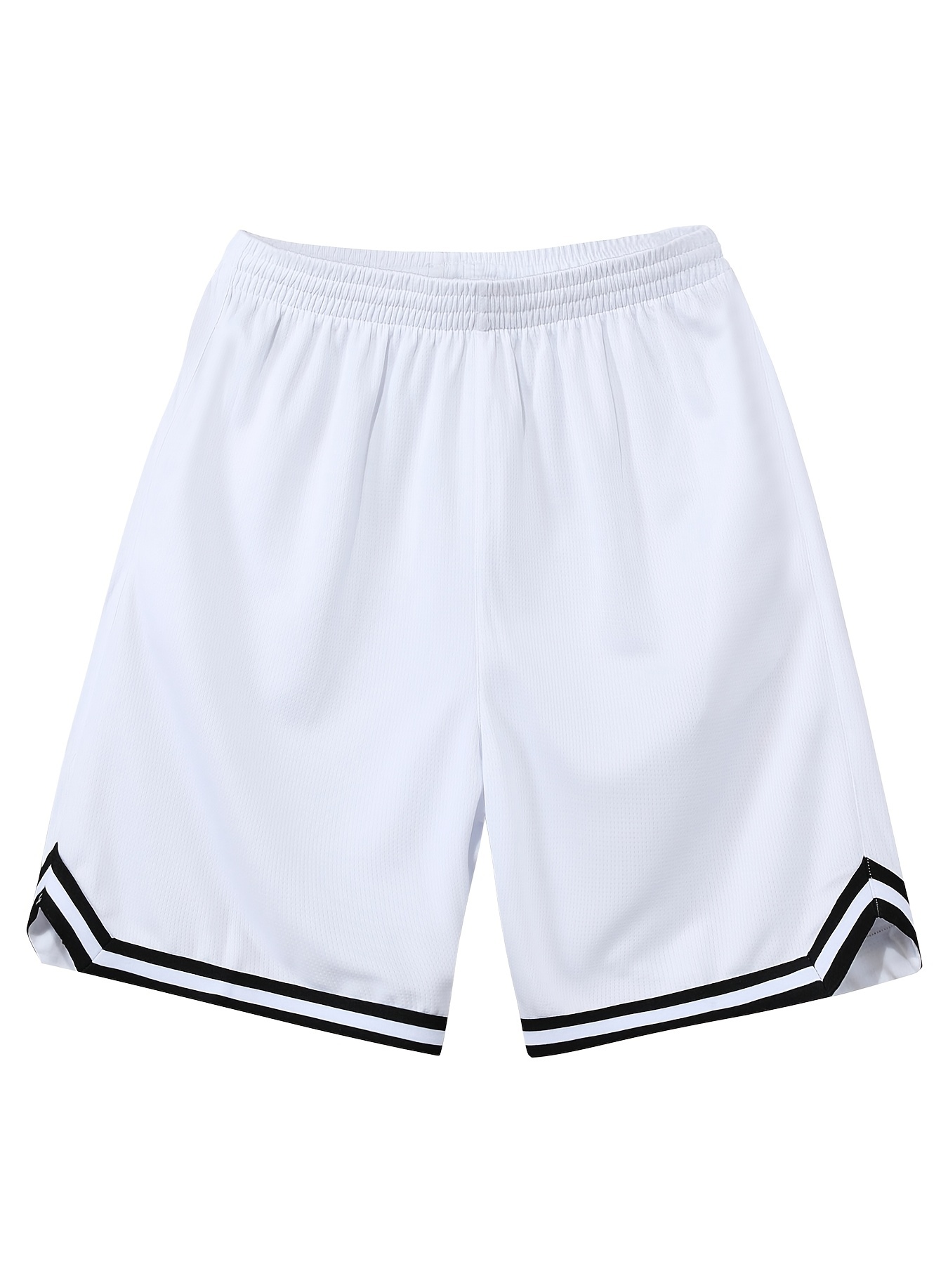 Men's Casual Pockets Striped Cropped Pleated Shorts