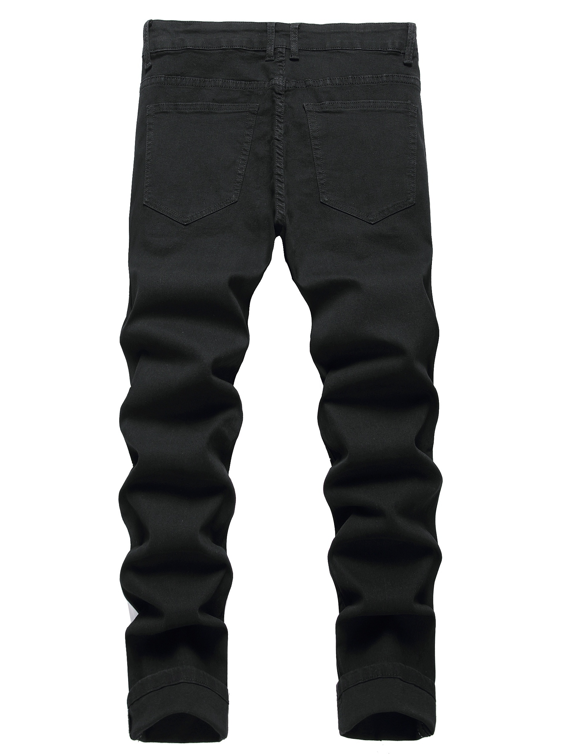 Men?s Stretch Skinny Ripped Jeans, Super Comfy Distressed Denim Pants with  Destroyed Holes