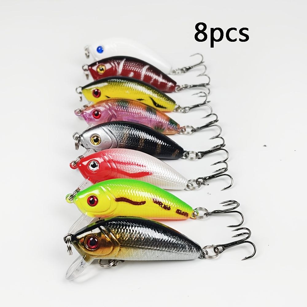 20pcs Señuelo De Pesca Suave Señuelos De Pesca Con Ojos 3D - Temu