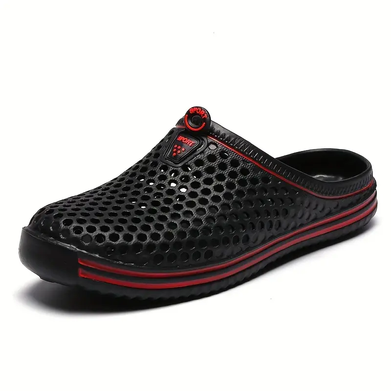 Unisex Soft Sole Slip-on Closed Toe Sandals with Ventilation Holes